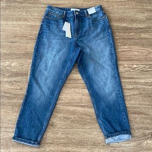 NWT Topshop Mom Jeans Medium blue 30